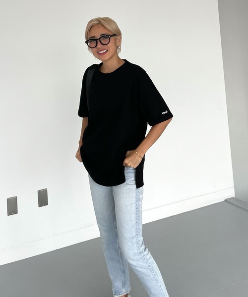 サイドスリットオーバーサイズT（Tシャツ/カットソー）｜CHERI