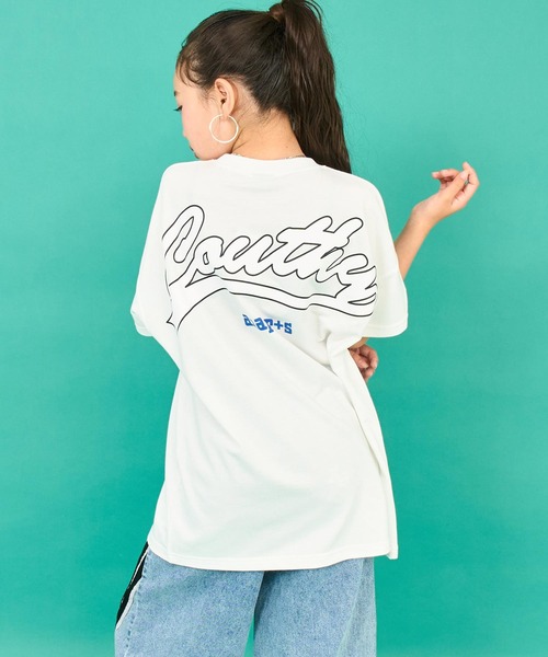 ANAP GｉRL（アナップガール）の「ANAPR+SナンバリングオーバーTシャツ【ユニセックス】（Tシャツ/カットソー・キッズ・パープル/ホワイト/カーキ・M/S/XS）」の6枚目の写真