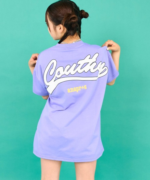 ANAP GｉRL（アナップガール）の「ANAPR+SナンバリングオーバーTシャツ【ユニセックス】（Tシャツ/カットソー・キッズ・パープル/ホワイト/カーキ・M/S/XS）」の14枚目の写真