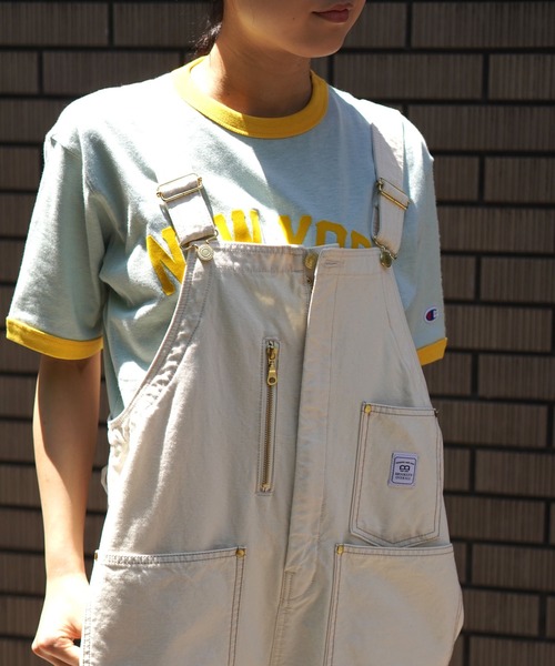 BROOKLYN OVERALL(ブルックリンオーバーオール)の「オーバーオール(サロペット/オーバーオール・レディース・キナリ/ネイビー・FREE)」の5枚目の写真