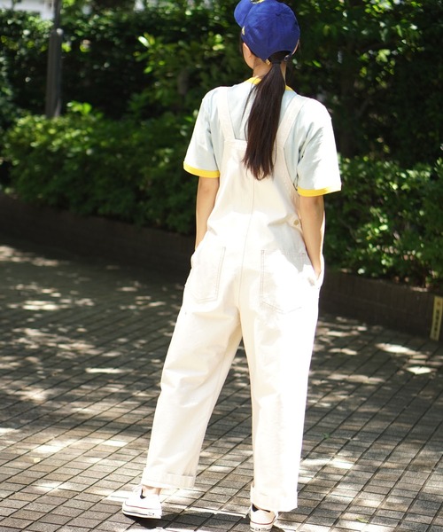 BROOKLYN OVERALL(ブルックリンオーバーオール)の「オーバーオール(サロペット/オーバーオール・レディース・キナリ/ネイビー・FREE)」の3枚目の写真