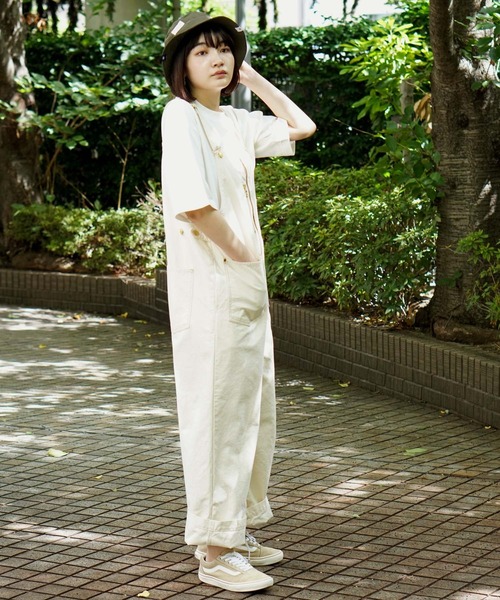 BROOKLYN OVERALL(ブルックリンオーバーオール)の「オーバーオール(サロペット/オーバーオール・レディース・キナリ/ネイビー・FREE)」の9枚目の写真