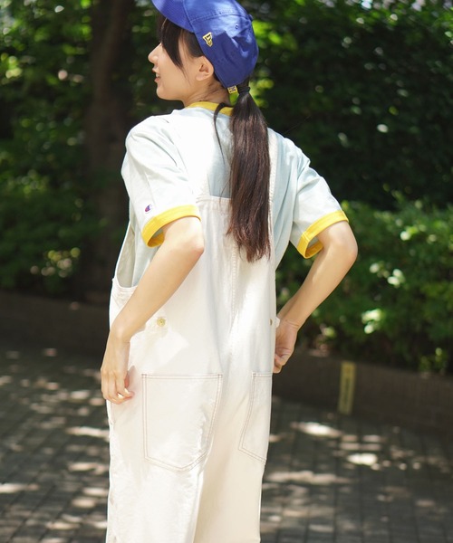 BROOKLYN OVERALL(ブルックリンオーバーオール)の「オーバーオール(サロペット/オーバーオール・レディース・キナリ/ネイビー・FREE)」の4枚目の写真