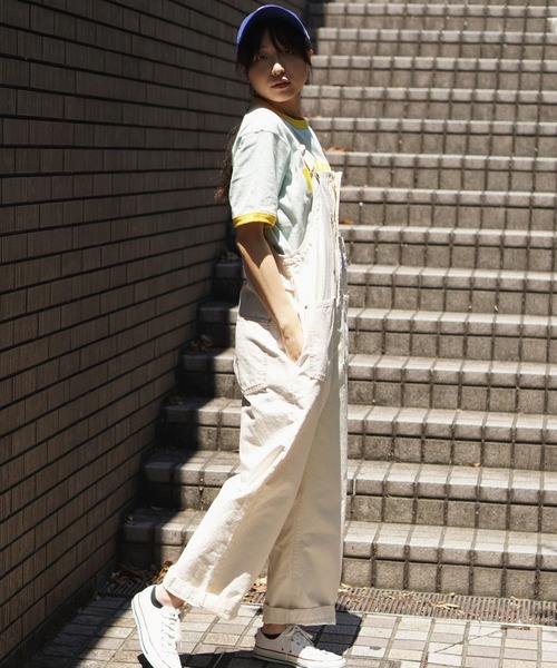 BROOKLYN OVERALL(ブルックリンオーバーオール)の「オーバーオール(サロペット/オーバーオール・レディース・キナリ/ネイビー・FREE)」の6枚目の写真