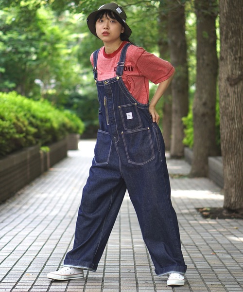 BROOKLYN OVERALL(ブルックリンオーバーオール)の「オーバーオール(サロペット/オーバーオール・レディース・キナリ/ネイビー・FREE)」の12枚目の写真