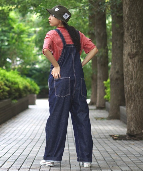 BROOKLYN OVERALL(ブルックリンオーバーオール)の「オーバーオール(サロペット/オーバーオール・レディース・キナリ/ネイビー・FREE)」の14枚目の写真
