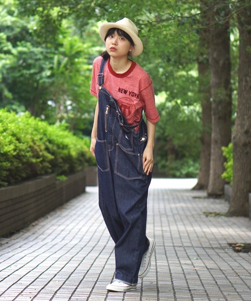 BROOKLYN OVERALL(ブルックリンオーバーオール)の「オーバーオール(サロペット/オーバーオール・レディース・キナリ/ネイビー・FREE)」の16枚目の写真