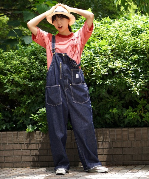 BROOKLYN OVERALL(ブルックリンオーバーオール)の「オーバーオール(サロペット/オーバーオール・レディース・キナリ/ネイビー・FREE)」の17枚目の写真