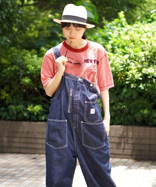 BROOKLYN OVERALL(ブルックリンオーバーオール)の「オーバーオール(サロペット/オーバーオール・レディース・キナリ/ネイビー・FREE)」の18枚目の写真
