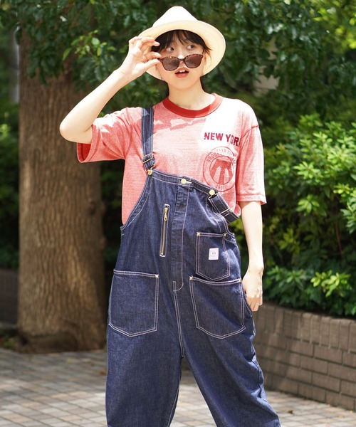 BROOKLYN OVERALL(ブルックリンオーバーオール)の「オーバーオール(サロペット/オーバーオール・レディース・キナリ/ネイビー・FREE)」の20枚目の写真