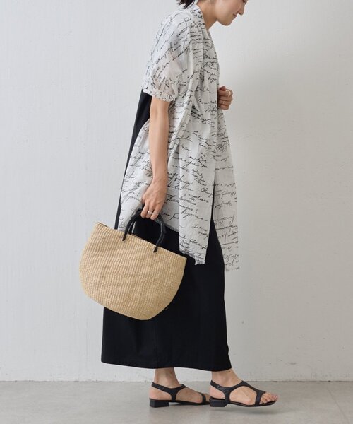 BEARDSLEY（ビアズリー）の「《CITRUS》プリントストール（ストール/ショール・レディース・ネイビー/ホワイト・FREE）」の9枚目の写真