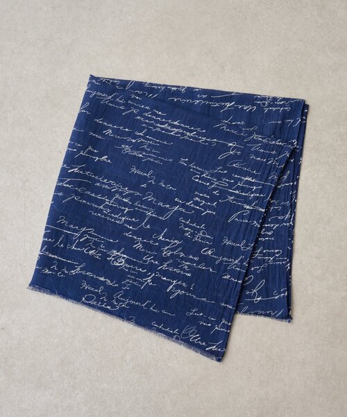 BEARDSLEY（ビアズリー）の「《CITRUS》プリントストール（ストール/ショール・レディース・ネイビー/ホワイト・FREE）」の19枚目の写真