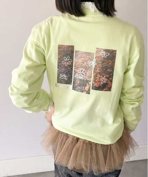 tシャツ Casselini(キャセリーニ)キラキラフォトTシャツ レディース Casselini(キャセリーニ)キラキラフォトTシャツ（Tシャツ