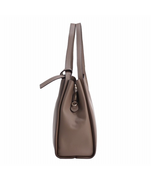 Jewelna Rose(ジュエルナローズ)の「アオリトートバッグ A4 16285(トートバッグ・レディース・ベージュ/ブラック/グレイッシュベージュ・FREE)」の12枚目の写真