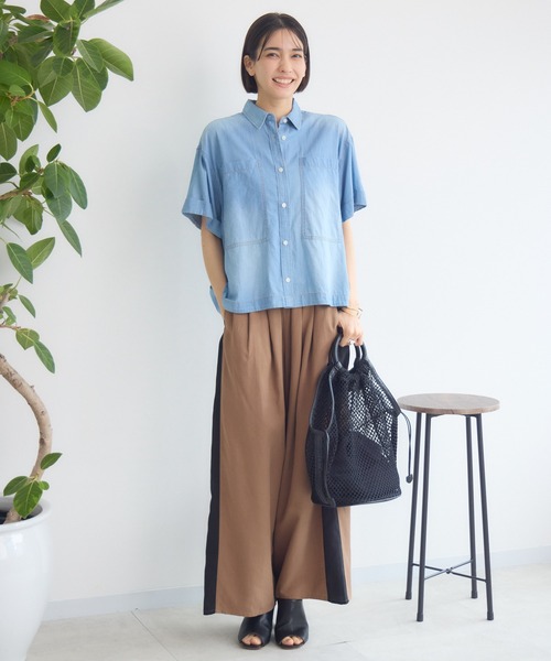 KATHARINE ROSS（キャサリンロス）の「【KATHARINE ROSS】ソアーデニムシャツ（シャツ/ブラウス・レディース・ブルー/ライトブルー・MEDIUM）」の10枚目の写真