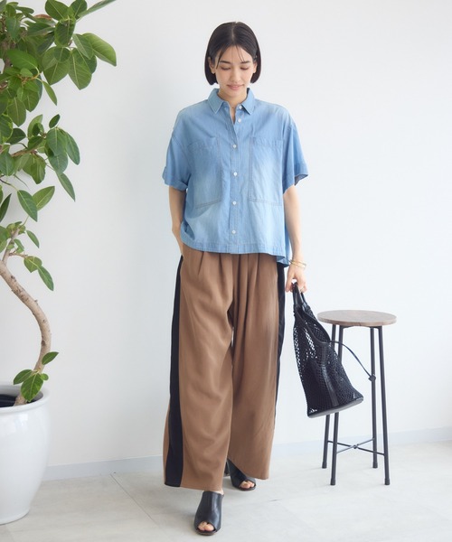 KATHARINE ROSS（キャサリンロス）の「【KATHARINE ROSS】ソアーデニムシャツ（シャツ/ブラウス・レディース・ブルー/ライトブルー・MEDIUM）」の11枚目の写真