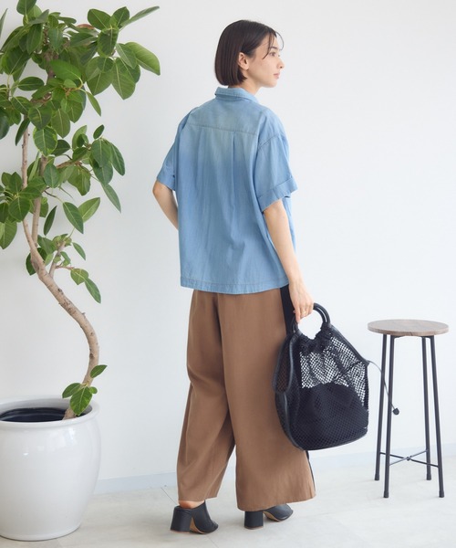 KATHARINE ROSS（キャサリンロス）の「【KATHARINE ROSS】ソアーデニムシャツ（シャツ/ブラウス・レディース・ブルー/ライトブルー・MEDIUM）」の13枚目の写真