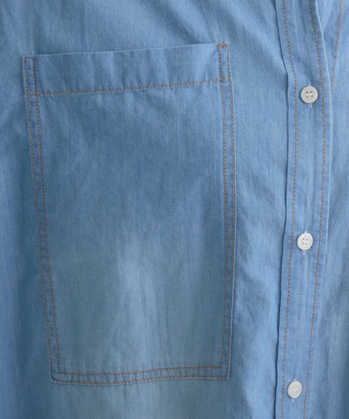 KATHARINE ROSS（キャサリンロス）の「【KATHARINE ROSS】ソアーデニムシャツ（シャツ/ブラウス・レディース・ブルー/ライトブルー・MEDIUM）」の19枚目の写真