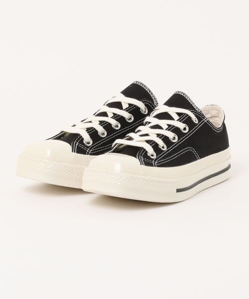 CONVERSE（コンバース）の「【CONVERSE】コンバース ALL STAR SQUARETOE OX（オールスター スクエアトゥ OX）（スニーカー・レディース・ブラック×ブラック/ホワイト/ブラック・6.5/5.5/5/4.5/4）」の2枚目の写真