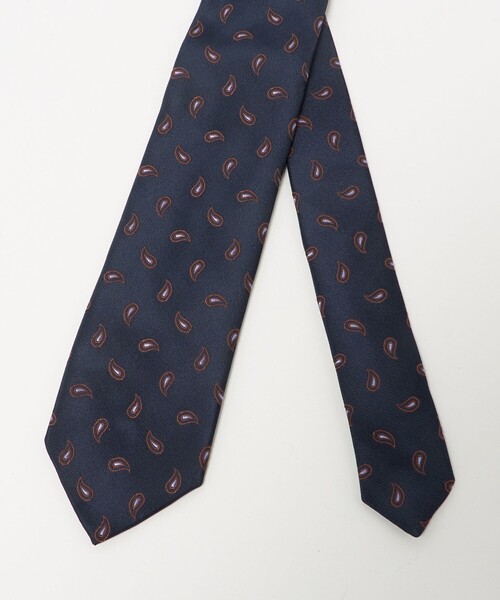 FRANCO BASSI（フランコバッシ）の「＜FRANCO BASSI＞コモン ペイズリー ネクタイ（ネクタイ・メンズ・ネイビー/ダークグレー・FREE）」の6枚目の写真