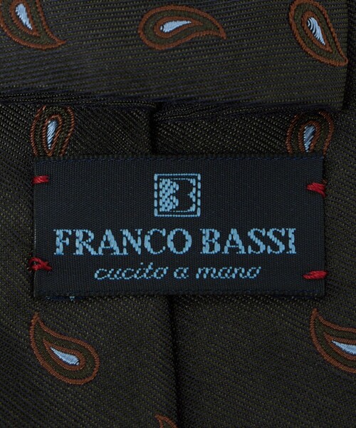 FRANCO BASSI（フランコバッシ）の「＜FRANCO BASSI＞コモン ペイズリー ネクタイ（ネクタイ・メンズ・ネイビー/ダークグレー・FREE）」の8枚目の写真