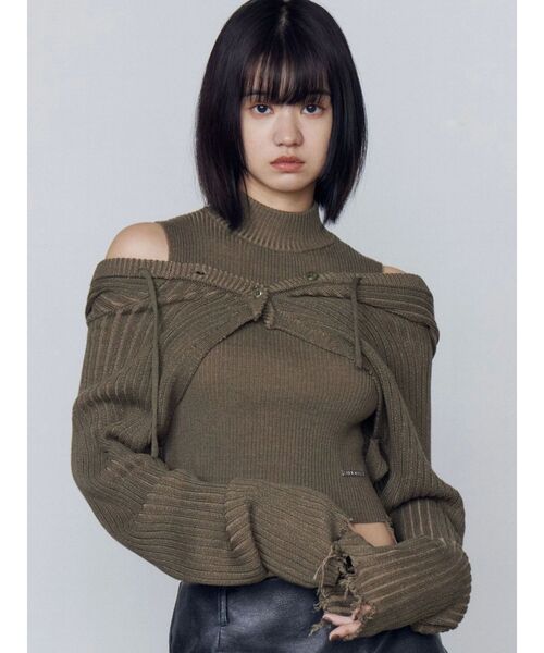 セール】フードペアニット（ニット/セーター）｜EMODA（エモダ）の