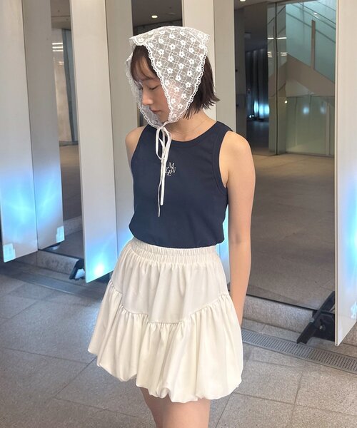 セール】[mline]パット付き刺繍キャミ（キャミソール）｜mline