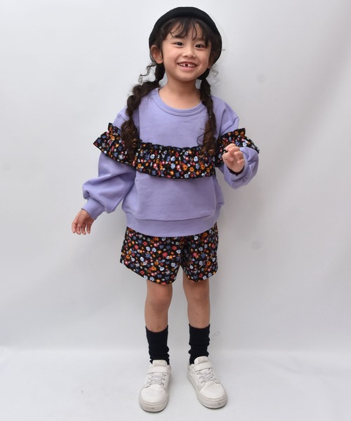 Si・Shu・Non(シシュノン)の「ハナガラキュロット(その他パンツ・キッズ・ブルー/ブラック・130cm/120cm/110cm/100cm/90cm)」の5枚目の写真