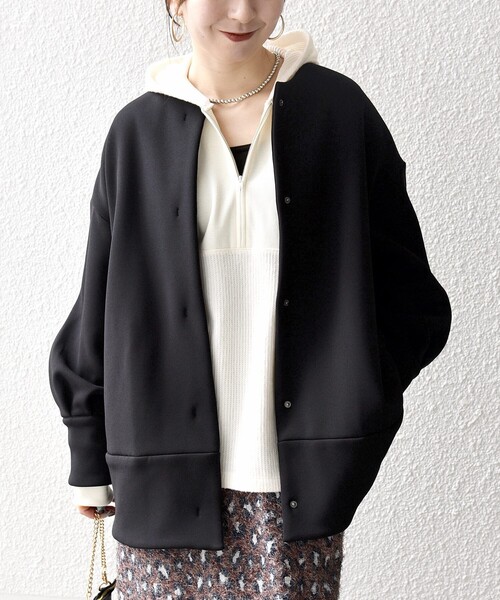 新品⭐ノーカラーコート⭐36(S)黒 SHIPS Colors（シップスカラーズ） ノーカラーコート コート SHIPS