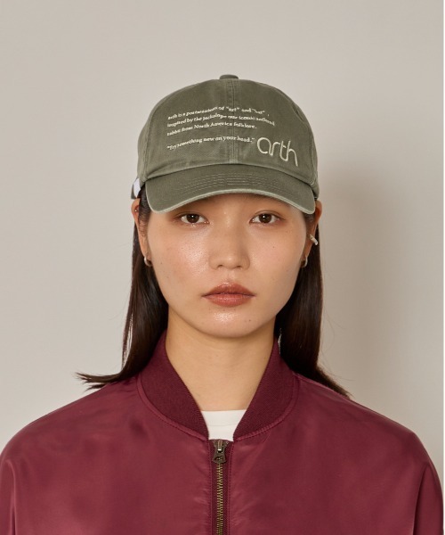 arth（アース）の「arth  EMB Washed Cap / アース（キャップ・レディース・ネイビー/ブラウン・FREE）」の16枚目の写真
