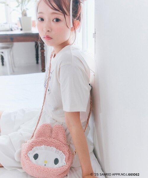 sanrio（サンリオ）の「メロクロフェイスポシェット（ポーチ・レディース・ブラック/ピンク・FREE）」の14枚目の写真