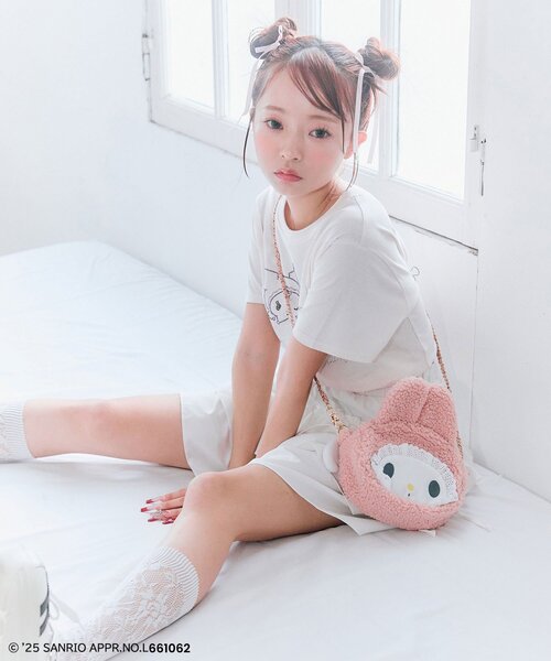 sanrio（サンリオ）の「メロクロフェイスポシェット（ポーチ・レディース・ブラック/ピンク・FREE）」の15枚目の写真