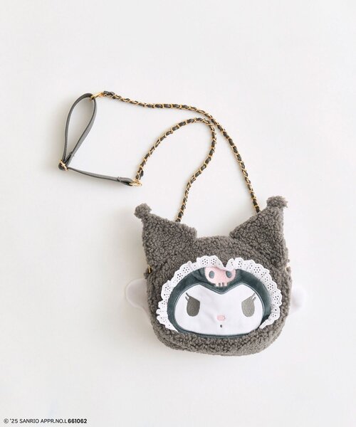 sanrio（サンリオ）の「メロクロフェイスポシェット（ポーチ・レディース・ブラック/ピンク・FREE）」の3枚目の写真