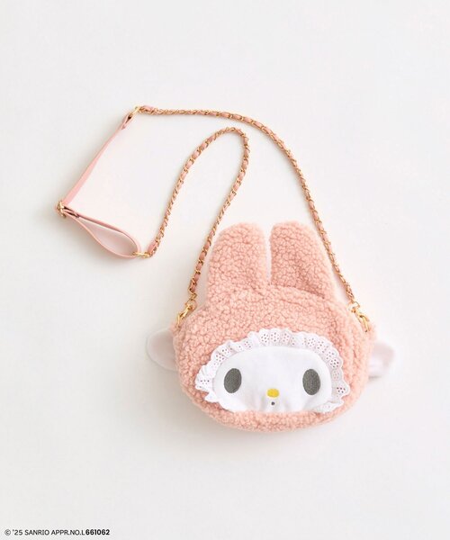 sanrio（サンリオ）の「メロクロフェイスポシェット（ポーチ・レディース・ブラック/ピンク・FREE）」の4枚目の写真