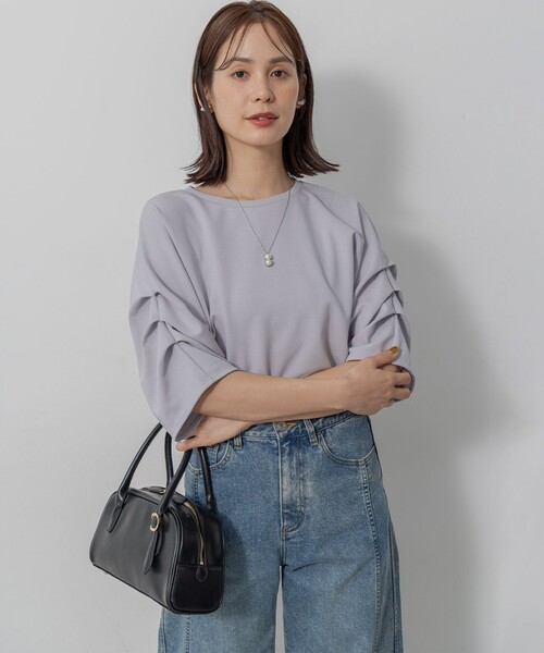 組曲(クミキョク)の「ライトダンボール ドルマンカットソー(Tシャツ/カットソー・レディース・ネイビー系・6/5)」の15枚目の写真