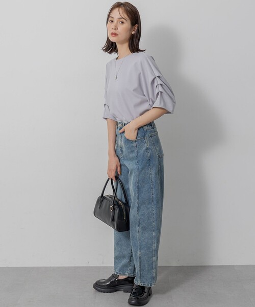組曲(クミキョク)の「ライトダンボール ドルマンカットソー(Tシャツ/カットソー・レディース・ネイビー系・6/5)」の12枚目の写真