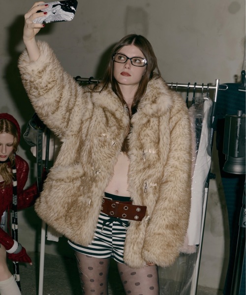 SHAGGIE（シャギー）の「【ViVi掲載】トグルボタンファーミドルコート