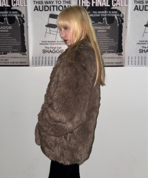 SHAGGIE（シャギー）の「【ViVi掲載】トグルボタンファーミドルコート（その他アウター・レディース・ブラウン/ベージュ・FREE）」の15枚目の写真