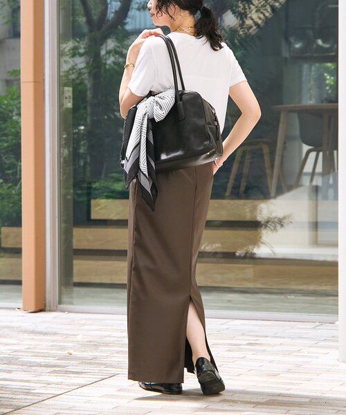 RIVE DROITE(リヴドロワ)の「【接触冷感】CURIOUS Tee(Tシャツ/カットソー・レディース・オフホワイト/ブラウン/ブラック・FREE)」の7枚目の写真