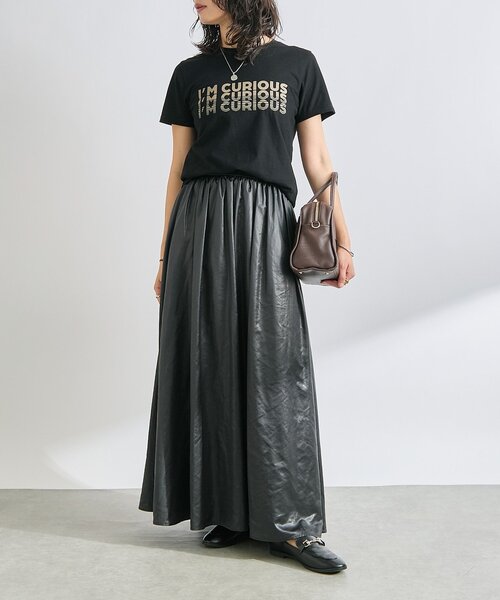 RIVE DROITE(リヴドロワ)の「【接触冷感】CURIOUS Tee(Tシャツ/カットソー・レディース・オフホワイト/ブラウン/ブラック・FREE)」の20枚目の写真