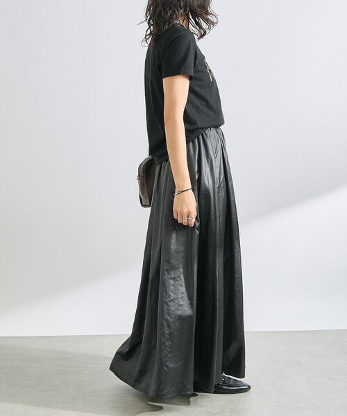 RIVE DROITE(リヴドロワ)の「【接触冷感】CURIOUS Tee(Tシャツ/カットソー・レディース・オフホワイト/ブラウン/ブラック・FREE)」の22枚目の写真