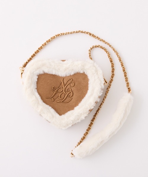 ハートスウェードショルダーバッグ（ショルダーバッグ）｜one after