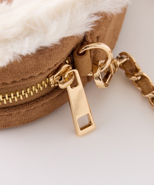 one after another NICE CLAUP（ワンアフターアナザーナイスクラップ）の「ハートスウェードショルダーバッグ（ショルダーバッグ・レディース・サックスブルー/ブラウン/ベージュ・FREE）」の7枚目の写真