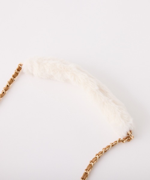 one after another NICE CLAUP（ワンアフターアナザーナイスクラップ）の「ハートスウェードショルダーバッグ（ショルダーバッグ・レディース・サックスブルー/ブラウン/ベージュ・FREE）」の9枚目の写真