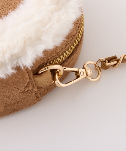 one after another NICE CLAUP（ワンアフターアナザーナイスクラップ）の「ハートスウェードショルダーバッグ（ショルダーバッグ・レディース・サックスブルー/ブラウン/ベージュ・FREE）」の8枚目の写真