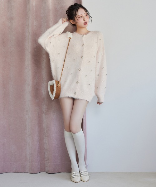 one after another NICE CLAUP（ワンアフターアナザーナイスクラップ）の「ハートスウェードショルダーバッグ（ショルダーバッグ・レディース・サックスブルー/ブラウン/ベージュ・FREE）」の14枚目の写真