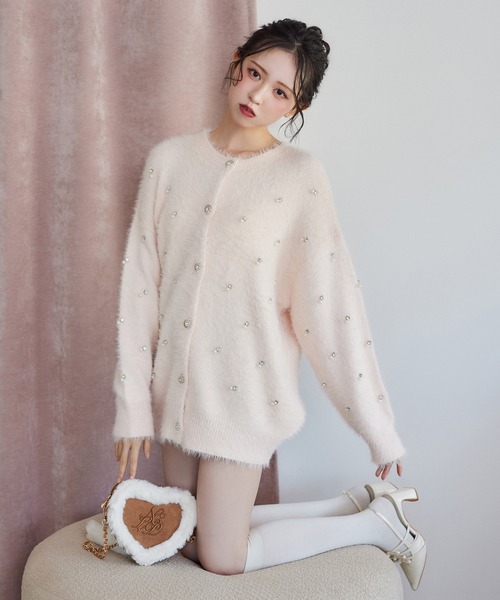 one after another NICE CLAUP（ワンアフターアナザーナイスクラップ）の「ハートスウェードショルダーバッグ（ショルダーバッグ・レディース・サックスブルー/ブラウン/ベージュ・FREE）」の13枚目の写真