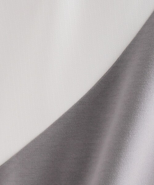 tk.TAKEO KIKUCHI（ティーケータケオキクチ）の「ヘリンボーンカーブスイッチカットソー（スウェット・メンズ・ホワイト/ブラック/ブラウン系その他・02/03）」の9枚目の写真