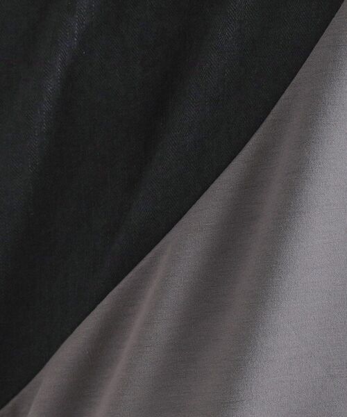 tk.TAKEO KIKUCHI（ティーケータケオキクチ）の「ヘリンボーンカーブスイッチカットソー（スウェット・メンズ・ホワイト/ブラック/ブラウン系その他・02/03）」の13枚目の写真