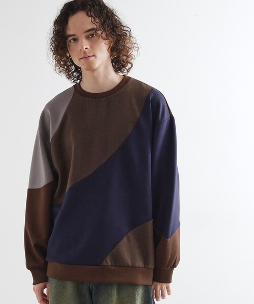 tk.TAKEO KIKUCHI（ティーケータケオキクチ）の「ヘリンボーンカーブスイッチカットソー（スウェット・メンズ・ホワイト/ブラック/ブラウン系その他・02/03）」の14枚目の写真